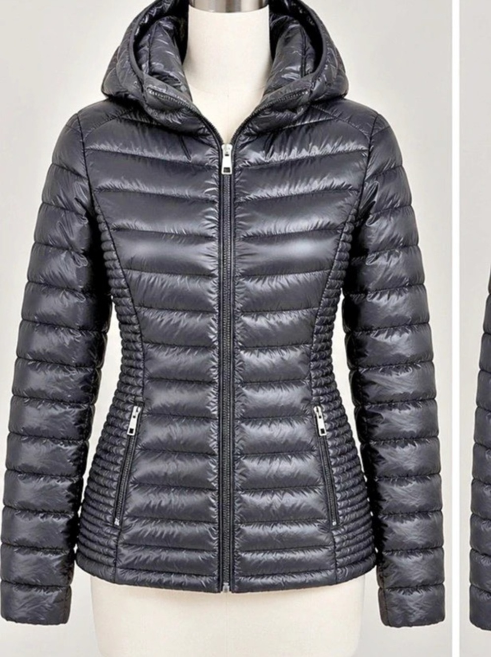 Calvin Klein Packable Premium Down Blend Puffer Jacket Black Medium